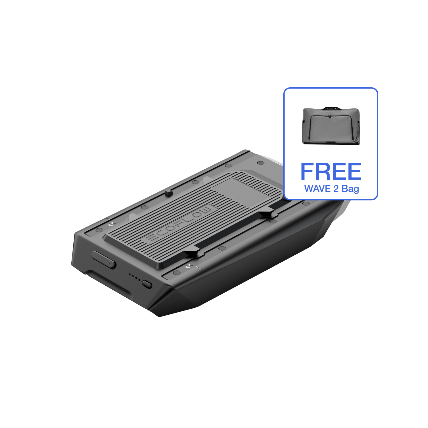 EcoFlow WAVE 2 Portable Air Conditioner Add-on Battery with Free Carrying Bag - Perfect for Camping, RV Trips, and Off-Grid Living