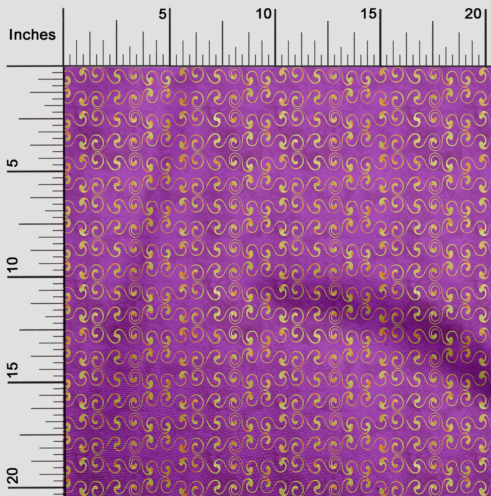 oneOone Rayon Purple Batik Fabric by The Yard - 56 Inch Wide Printed DIY Sewing Material for Clothing, Dresses & Home Decor Projects | Premium Quality Soft Fabric for Quilting, Crafts & Fashion Design