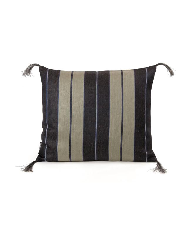 Premium Black Wide Border Kudde Bolster Pillow - Stylish and Comfortable Support for Sofas, Beds & Home Decor