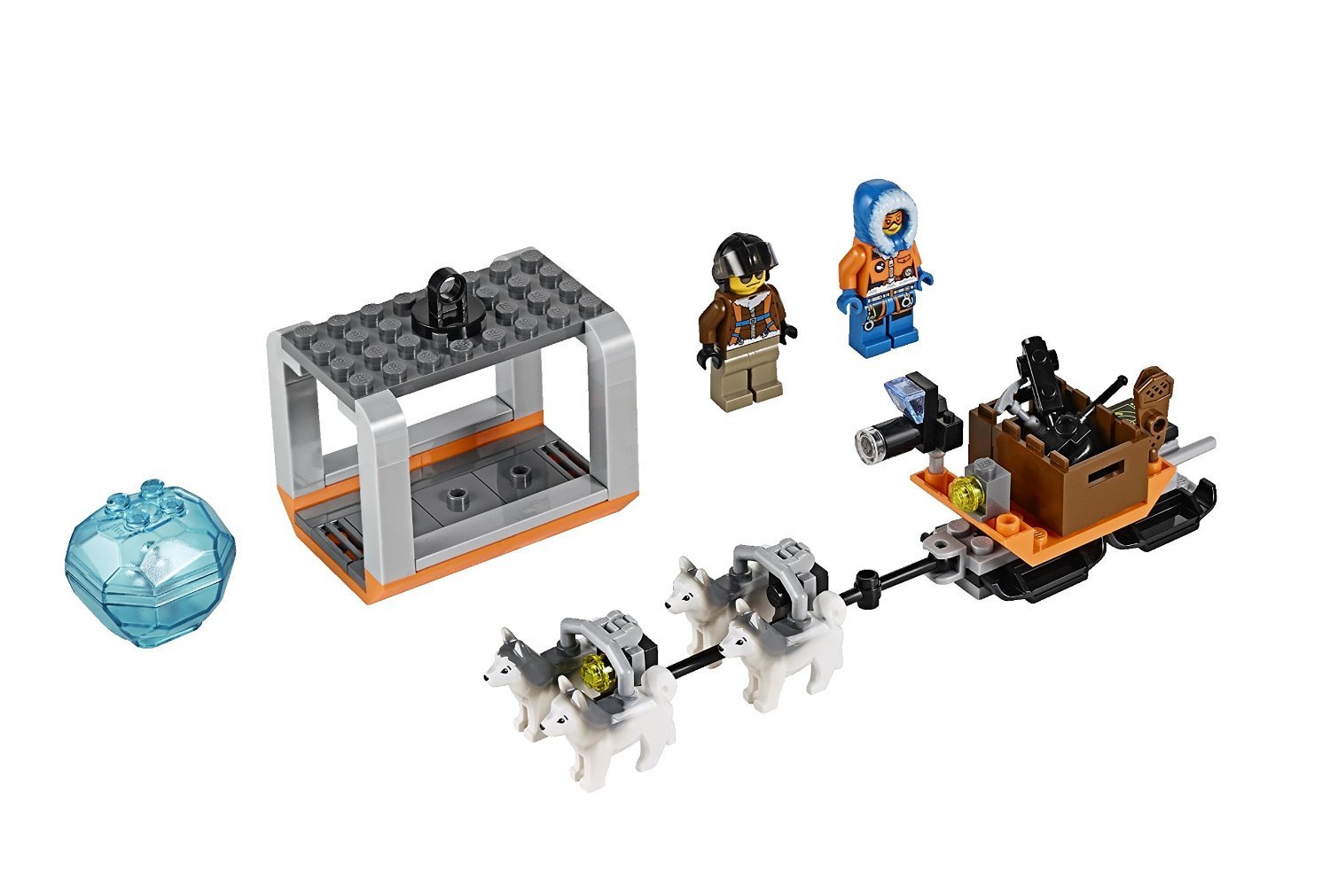 LEGO City Arctic Helicrane 60034 Building Toy Set - 4WD Truck & Helicopter Construction Kit for Kids Ages 6-12 | STEM Learning, Creative Play & Arctic Adventure Scenes