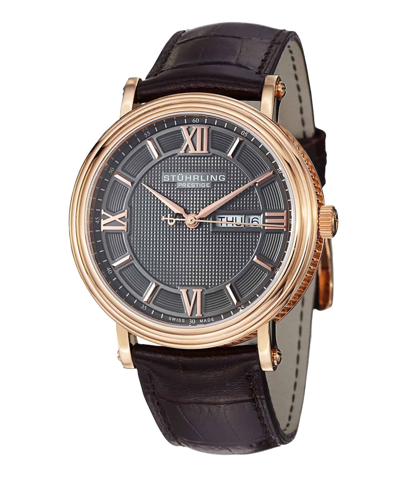 Caliph 400 Quartz 43mm Men's Watch - Waterproof Stainless Steel Dress Watch for Business & Casual Wear | Perfect for Office, Date Night & Formal Events