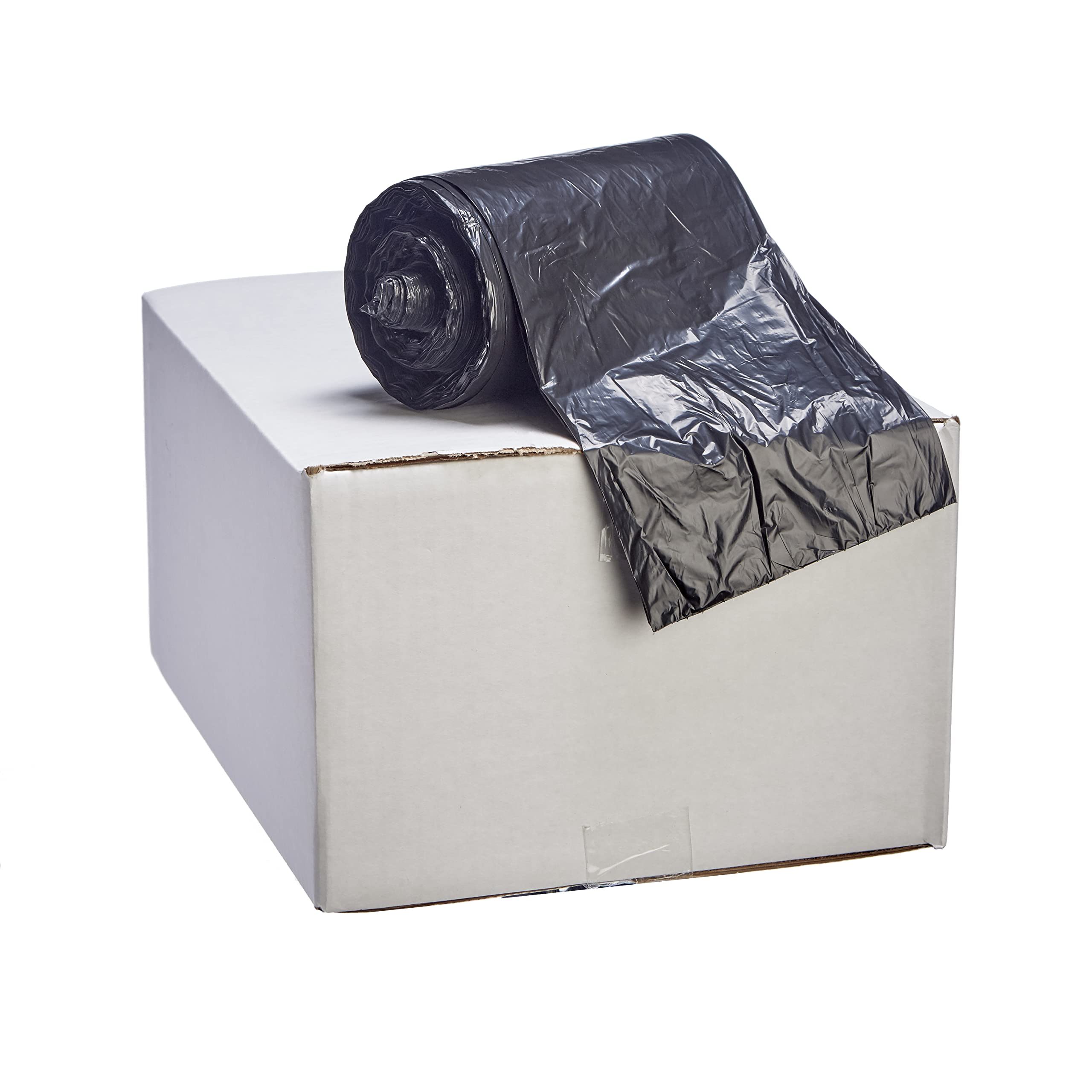 **Premium Commercial Trash Can Liners - Leak-Proof Heavy Duty Garbage Bags for Office, Kitchen & Outdoor Use (Black, 12-16 Gal, 24x33, 0.36 Mil, 1000 Bags/Case) - Made in USA**
