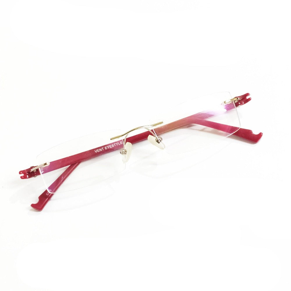 Premium Rimless Eyeglasses for Single Vision & Progressive Lenses - Lightweight Comfort for Office Work & Reading