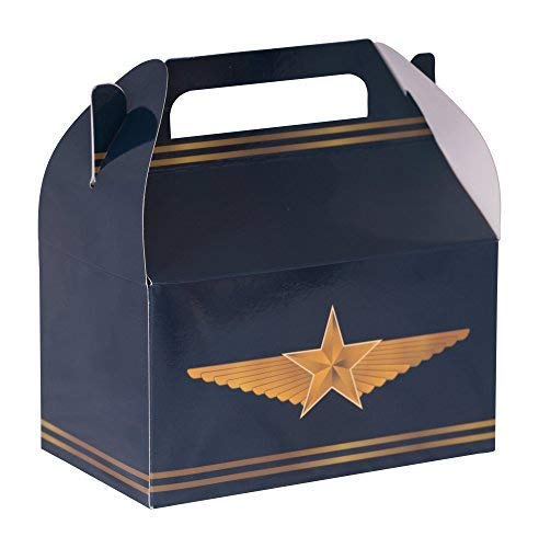 Hammont Paper Treat Boxes (10 Pack) - Cute Party Favors, Cookie & Candy Containers for Birthdays, Baby Showers, Weddings - 6.25