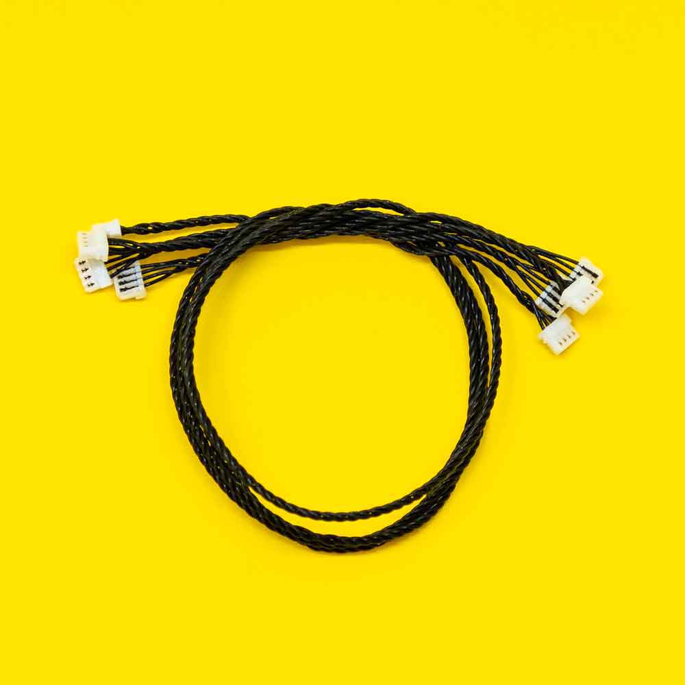 High-Speed RGB LED Strip Connector Cable 15cm (4 Pack) - Perfect for PC Gaming Setup, Home Theater Lighting, and DIY LED Projects