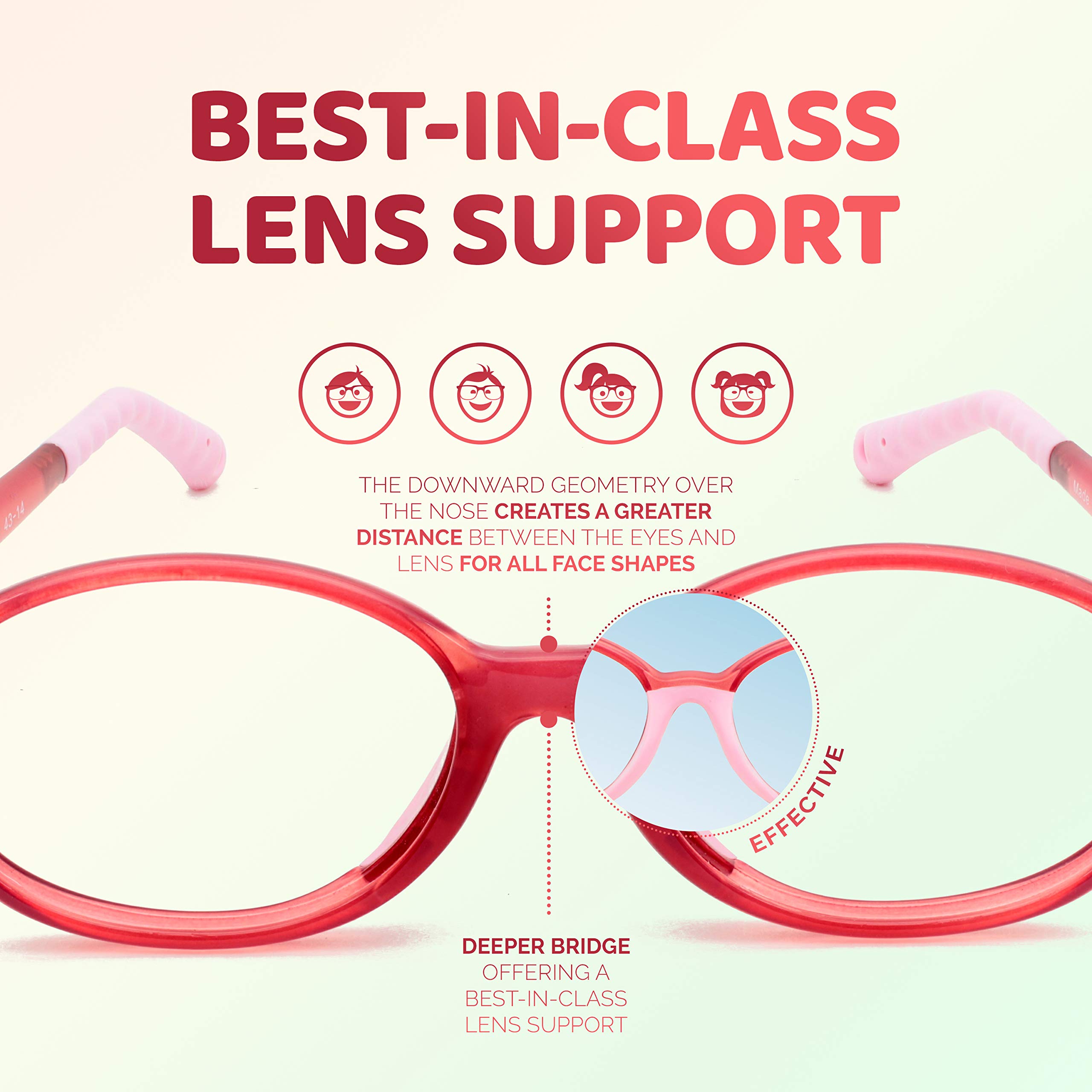 Unbreakable Kids Glasses - Flexible & Durable Children's Eyewear for Active Lifestyles - Perfect for School, Sports, and Everyday Wear - Model 3005