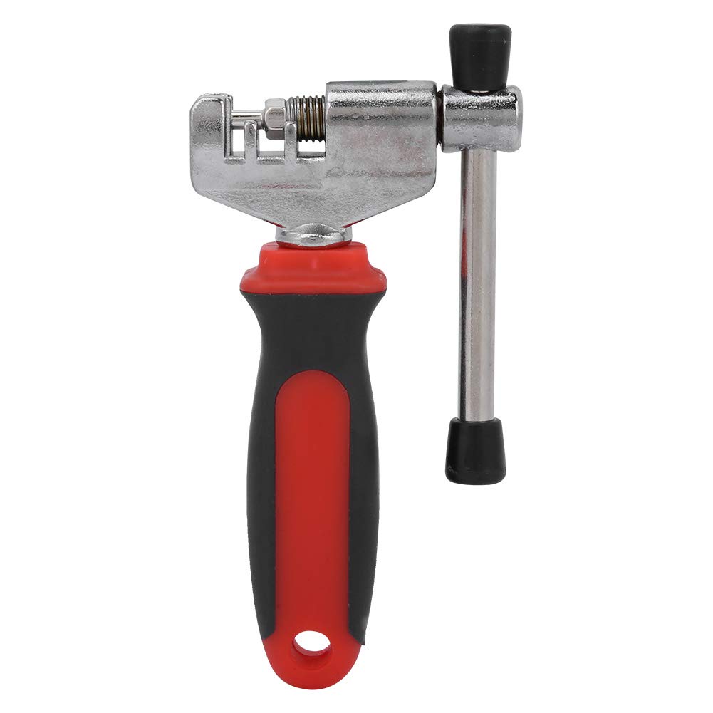Heavy Duty Bike Chain Breaker Tool - Strong & Durable Bicycle Chain Splitter for Mountain, Road & BMX Bikes (Red) - Perfect for Bike Maintenance & Repair at Home or On The Go