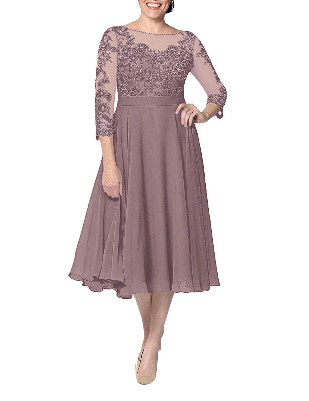 Elegant Mother of the Bride Dresses - Short A-Line Lace Evening Gowns for Weddings & Formal Occasions | Perfect for Ceremonies, Receptions & Special Events