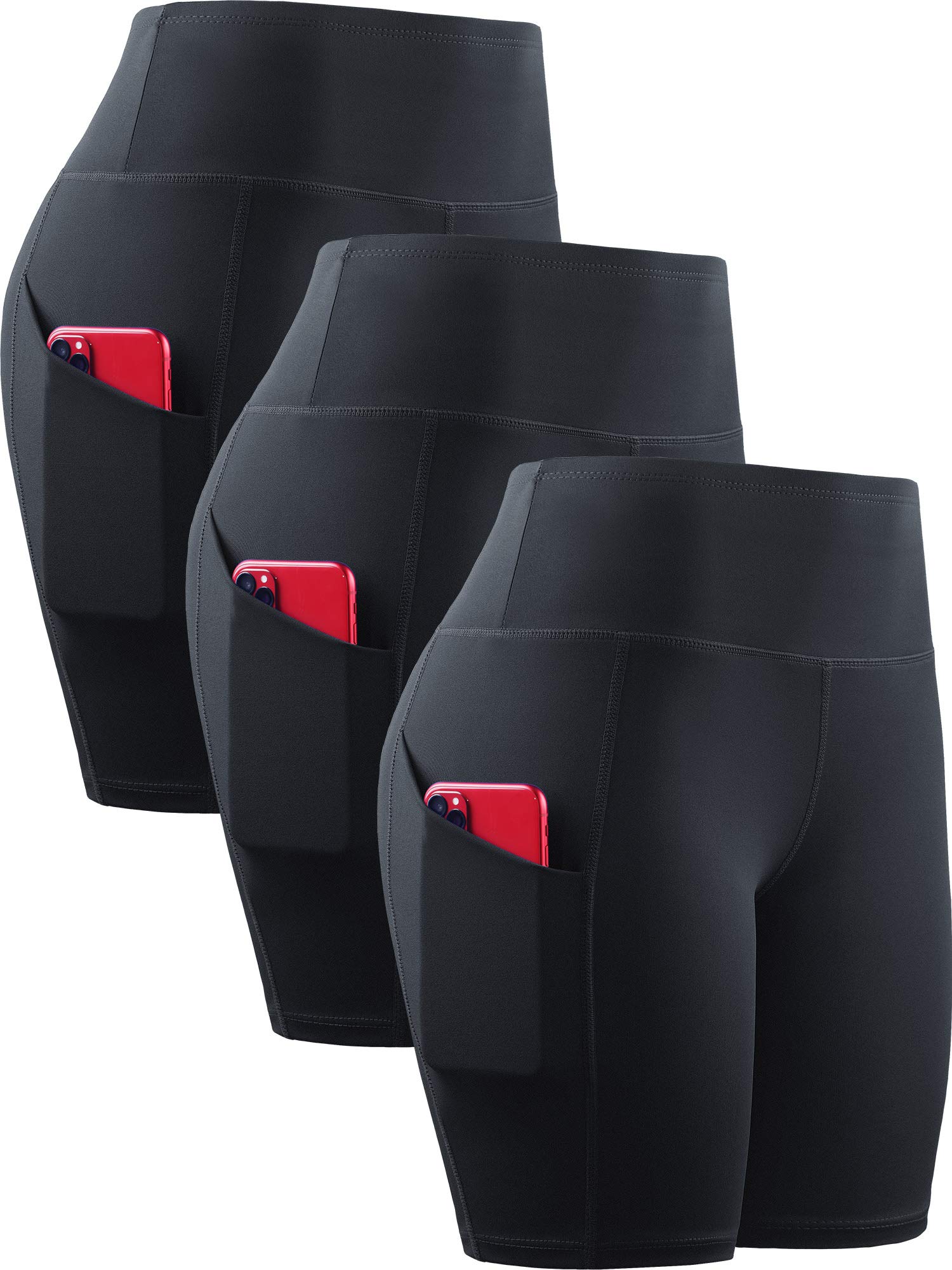 NELEUS Women's High Waist Tummy Control Workout Shorts - Athletic Biker Shorts for Running, Gym, Yoga & Lounge | Moisture-Wicking & Comfortable for Active Women