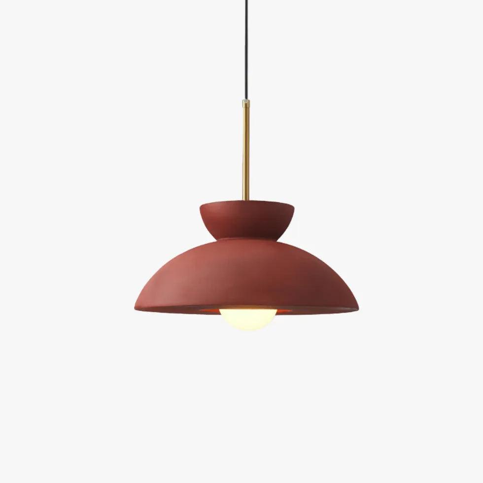 Modern Red Frosted Glass Dining Room Pendant Light - Elegant Ceiling Lighting Fixture for Kitchen Island, Breakfast Nook & Dining Area