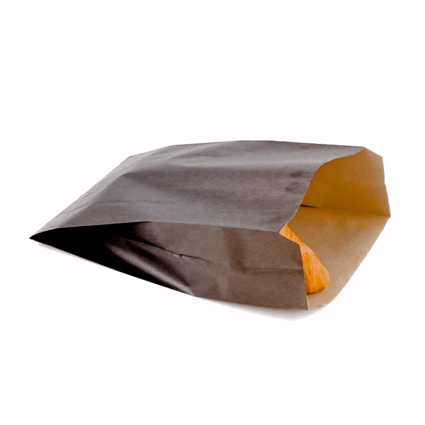 Premium Black Paper French Fry & Snack Bags - 7