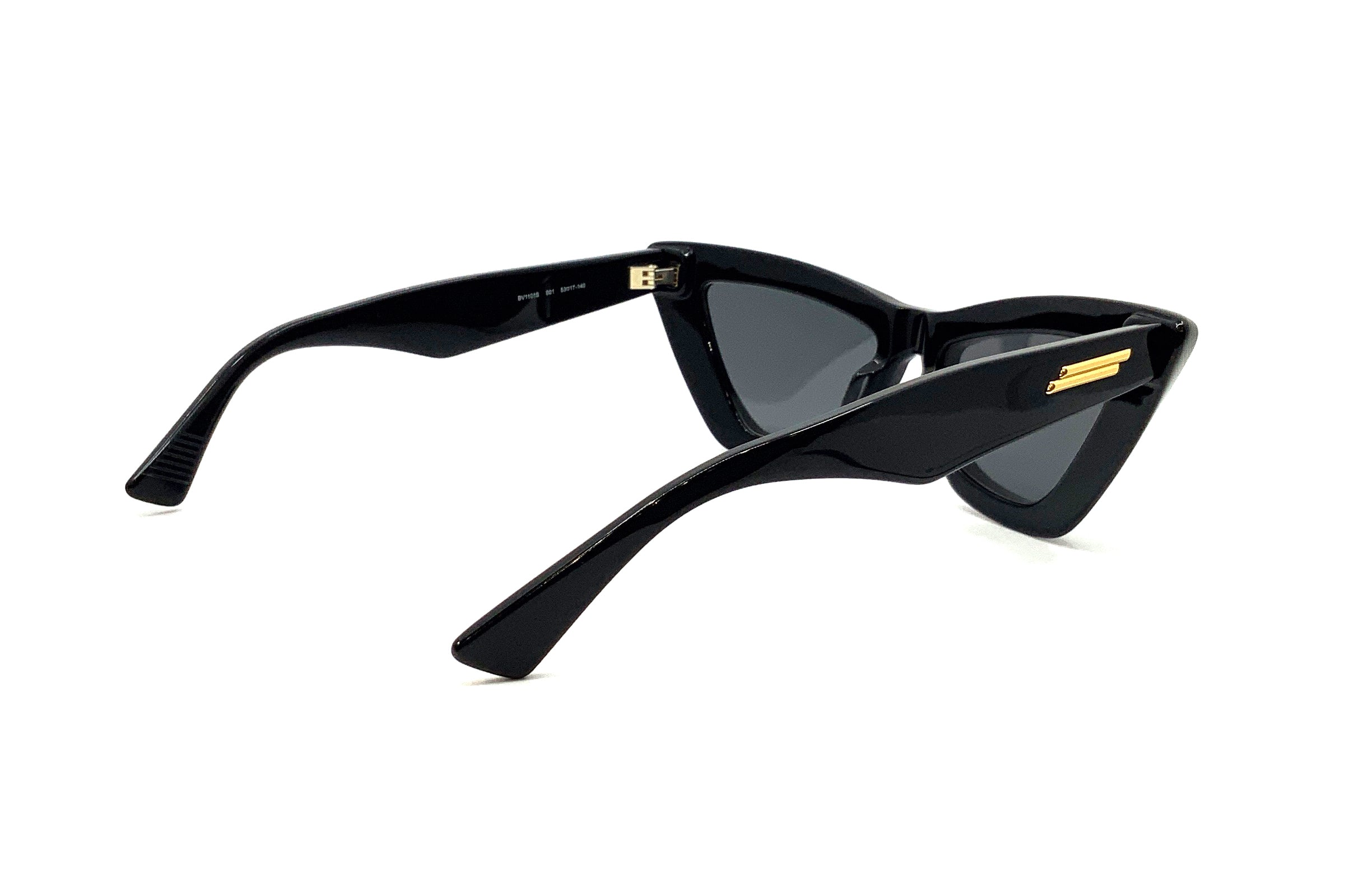 Bottega Veneta BV1101S Sunglasses (001) - Stylish UV Protection for Outdoor Activities & Fashion