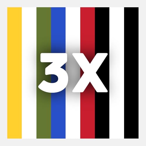 Multicolor (1xblack Stripes, 1xgreen/Yellow Stripes, 1xred/Blue Stripes)