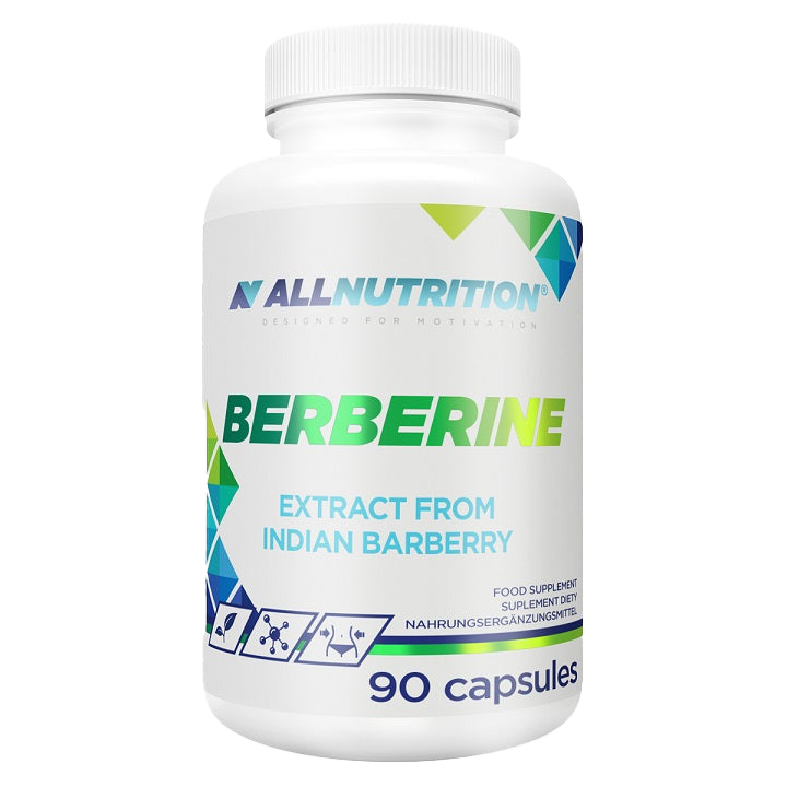 Allnutrition Berberine Supplement - 90 Capsules for Blood Sugar Support & Digestive Health | Natural Herbal Extract for Metabolism & Weight Management