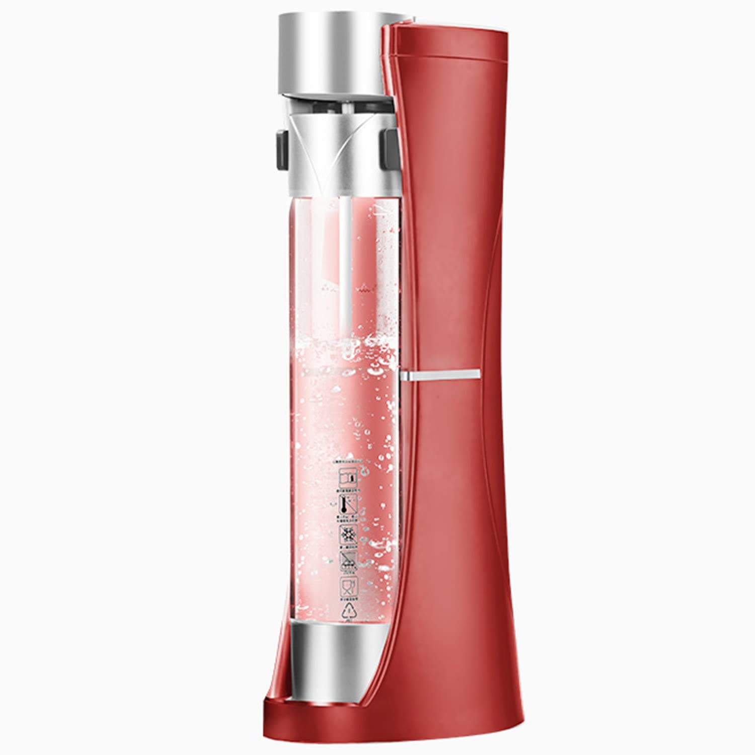 Premium EROOLU Sparkling Water Maker - Portable Carbonation Machine with Fruit Infuser, No Battery Required, Includes Two 1L BPA-Free Bottles for Home, Kitchen, Bar & Restaurant Use - Perfect for Healthy Drinks, Cocktails & Party Beverages