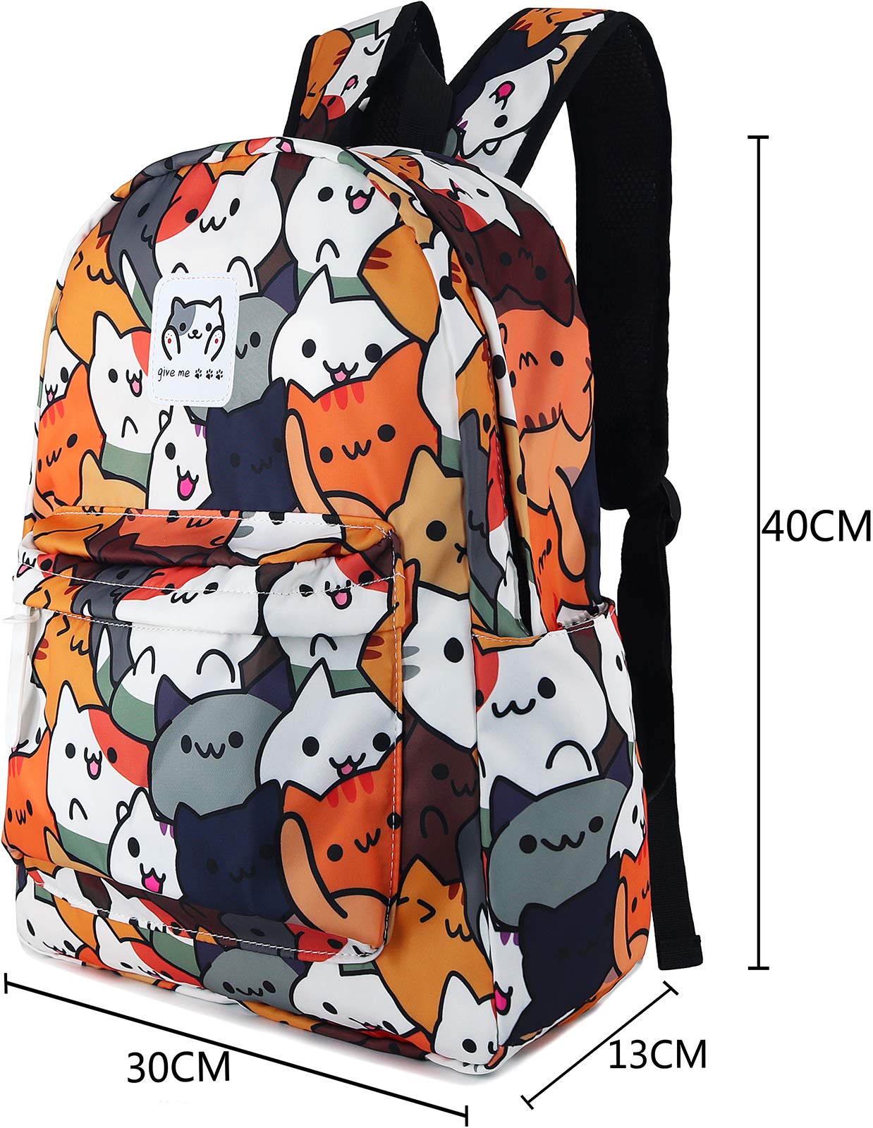 Roffatide Anime Light Up Backpack - Large Capacity Black Backpack for School, Travel & Cosplay | Perfect for Anime Fans & Gift Giving