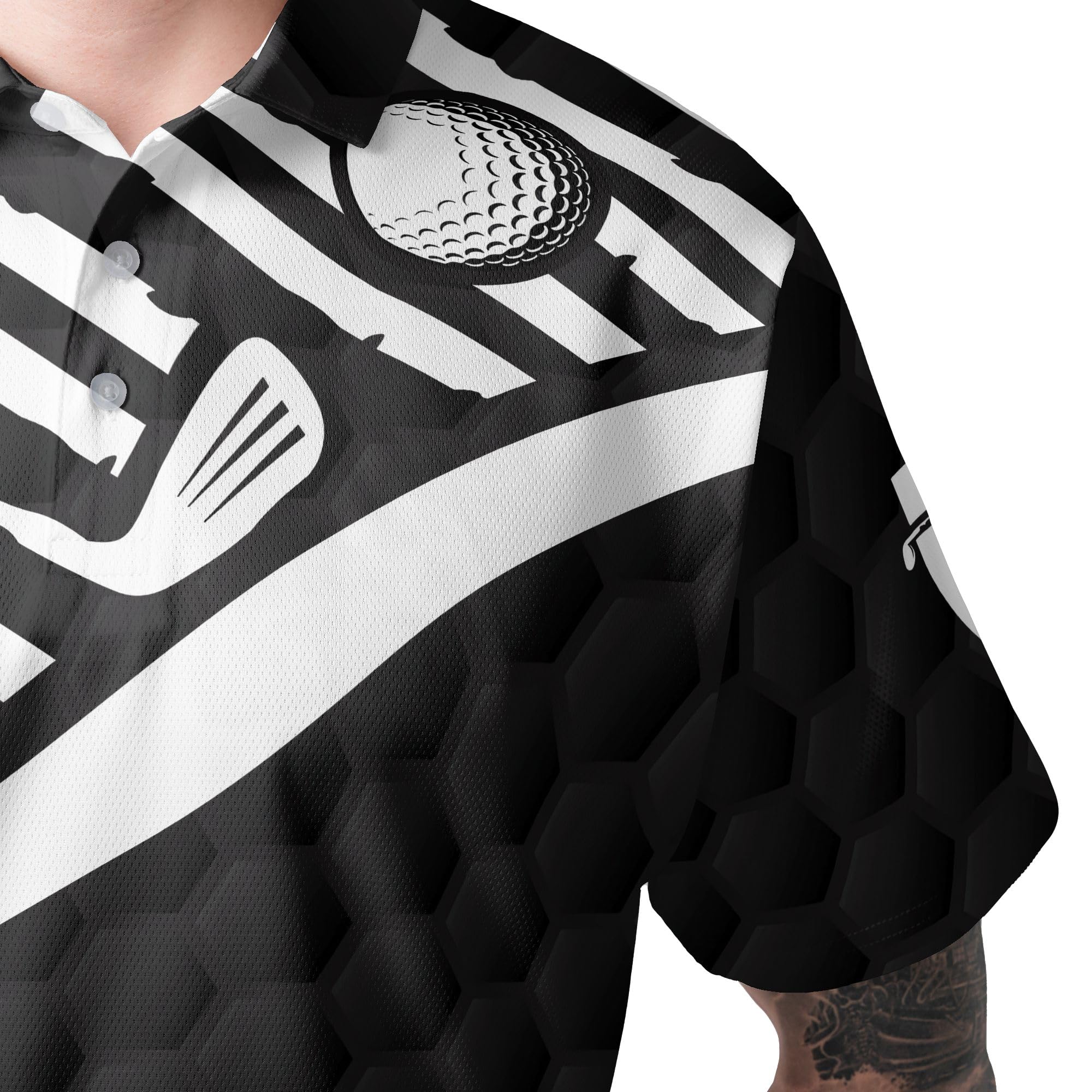 Custom Golf Polo Shirts for Men - Personalized Short Sleeve Performance Golf Shirts | Perfect for Golf Tournaments, Country Club Events & Casual Wear