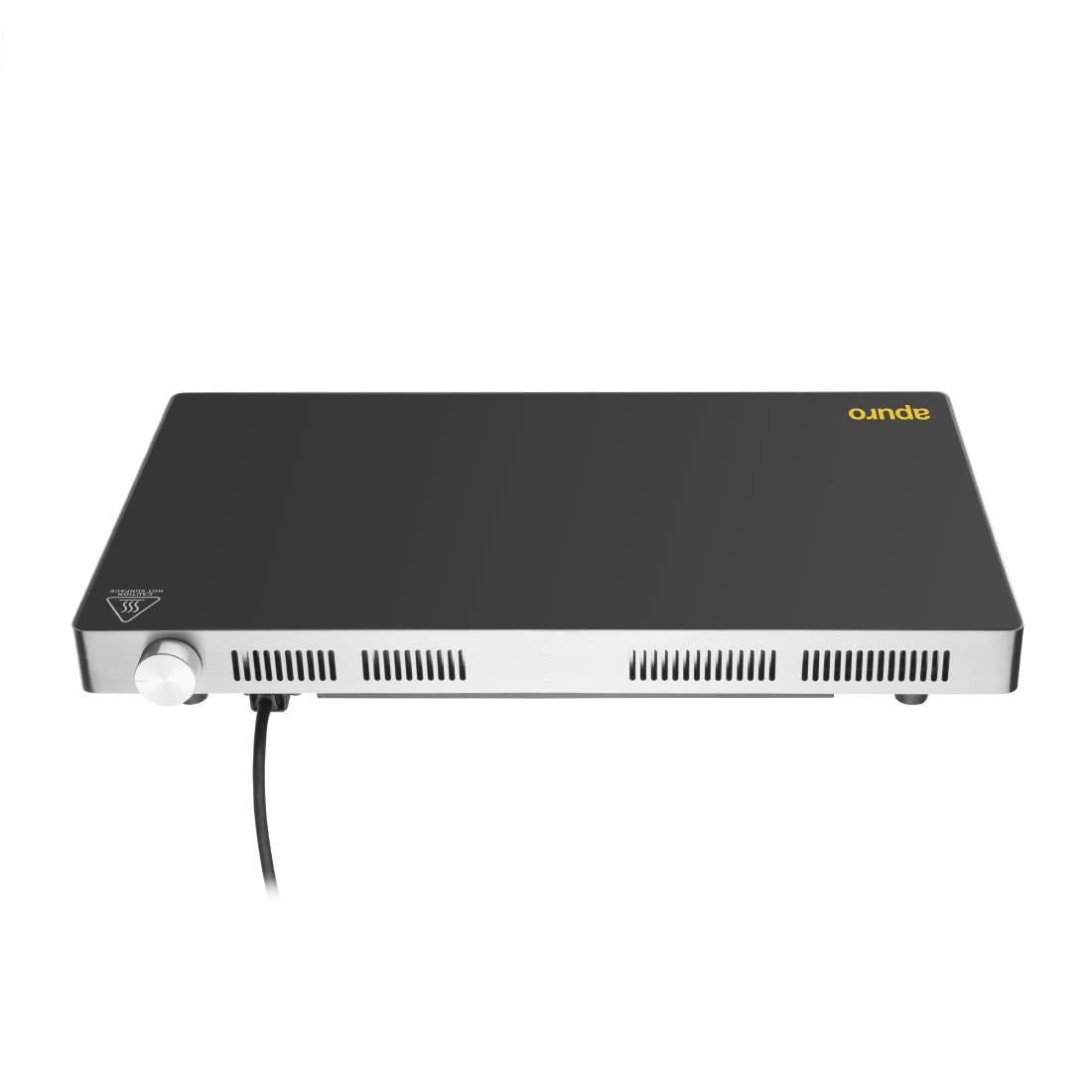 Apuro Large Induction Food Warmer - 3-Tier Buffet Server with Adjustable Temperature Control - Perfect for Restaurants, Catering & Home Entertaining