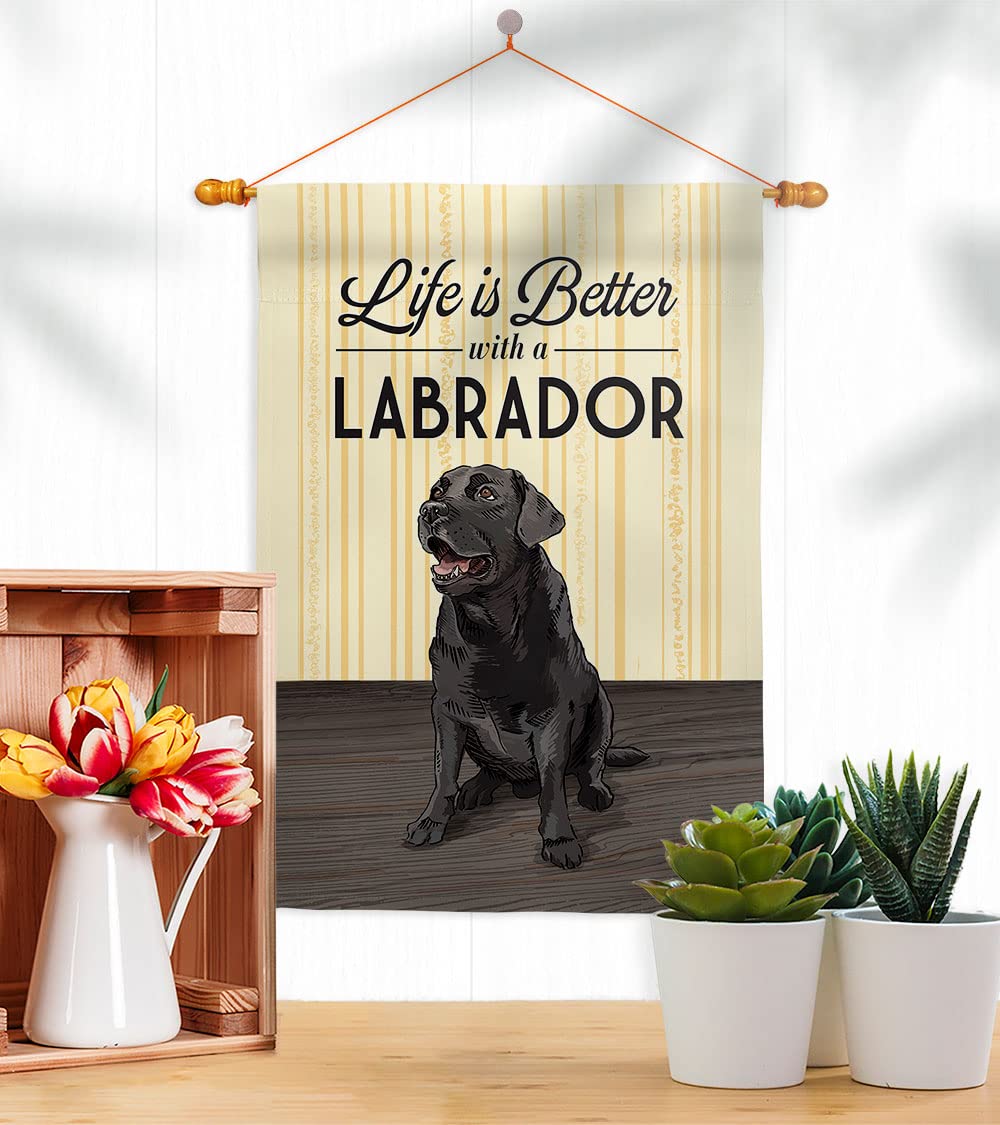 Life is Better Pets House Flag Set 28x40 - Outdoor Decor for Gardens