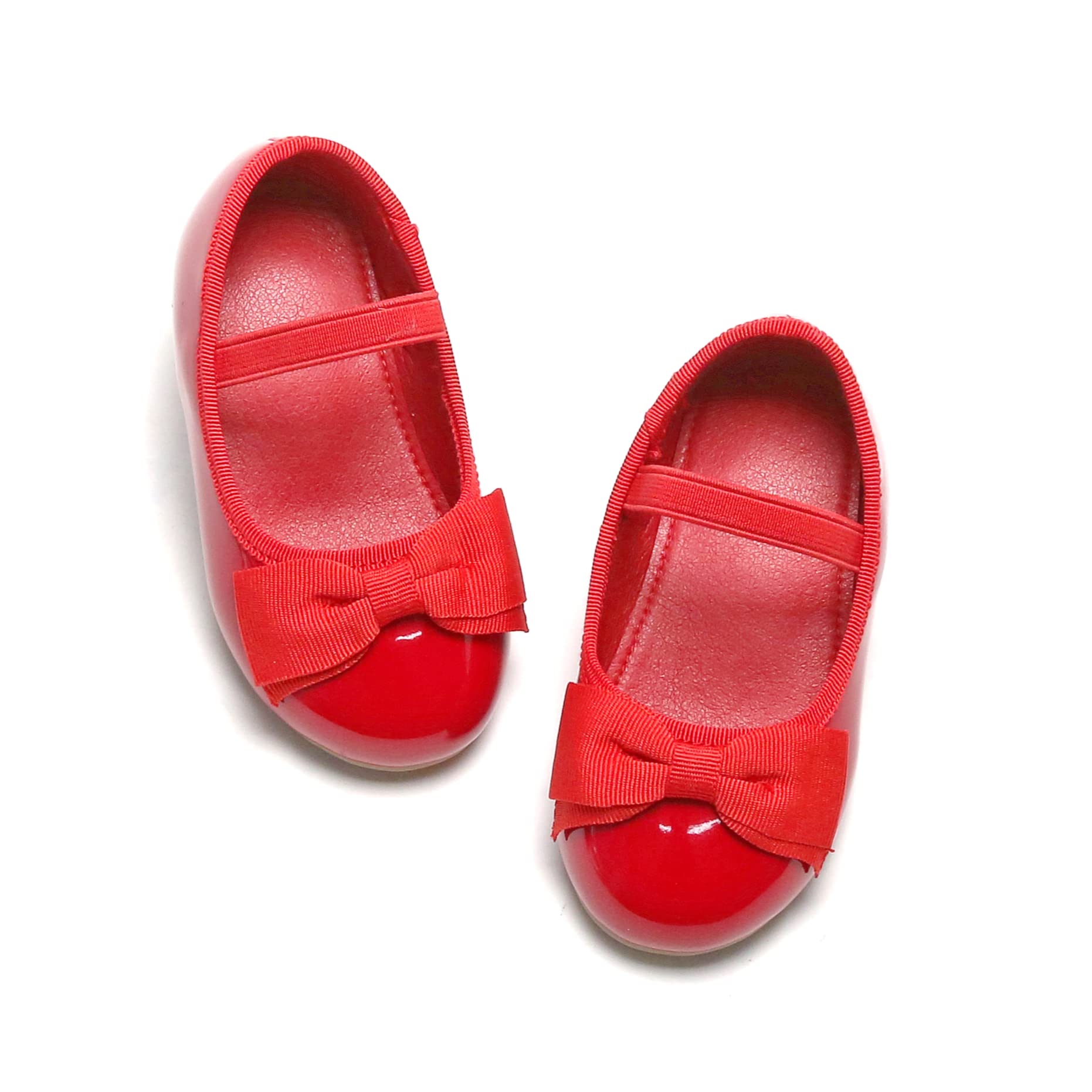 THEE BRON Toddler Girls Mary Jane Flats - Comfortable Ballet Dress Shoes for Baby & Little Girls - Perfect for Weddings, Parties & Special Occasions