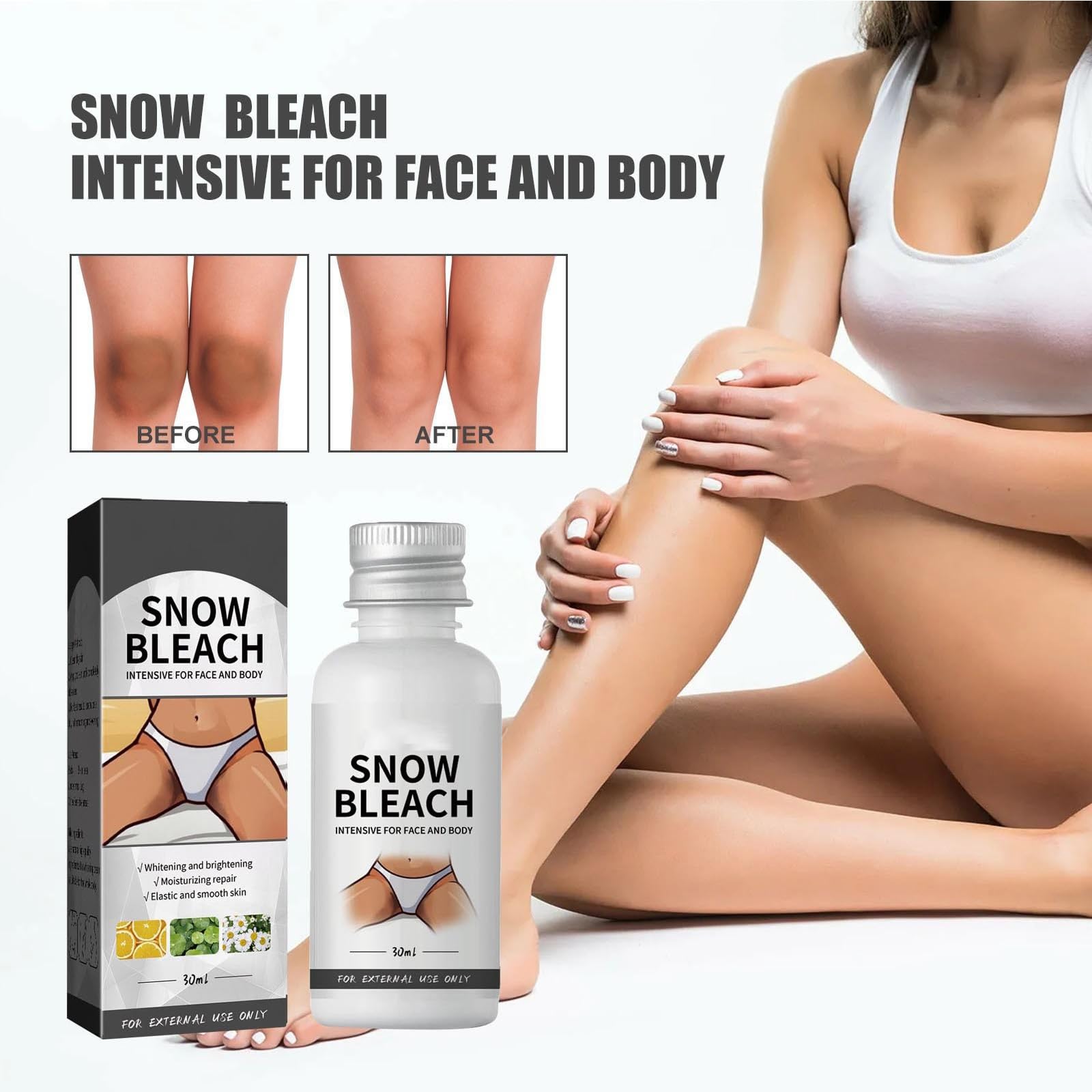 Dark Spot Corrector & Skin Whitening Cream for Intimate Areas, Armpits, Knees, Elbows - Brightening Treatment for Hyperpigmentation (1PC) | Perfect for Evening Skin Tone & Boosting Confidence in Summer Dresses or Swimwear
