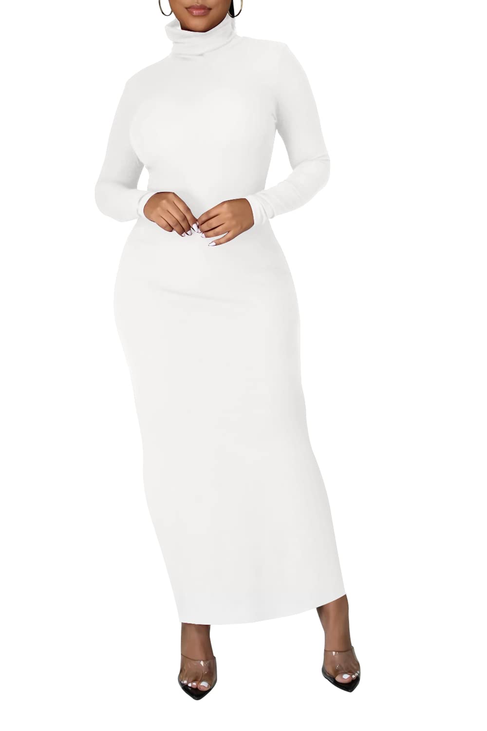 Women's Bodycon Dress - Slim Fit Stretchy Sexy Clubwear for Night Out, Party & Date Night