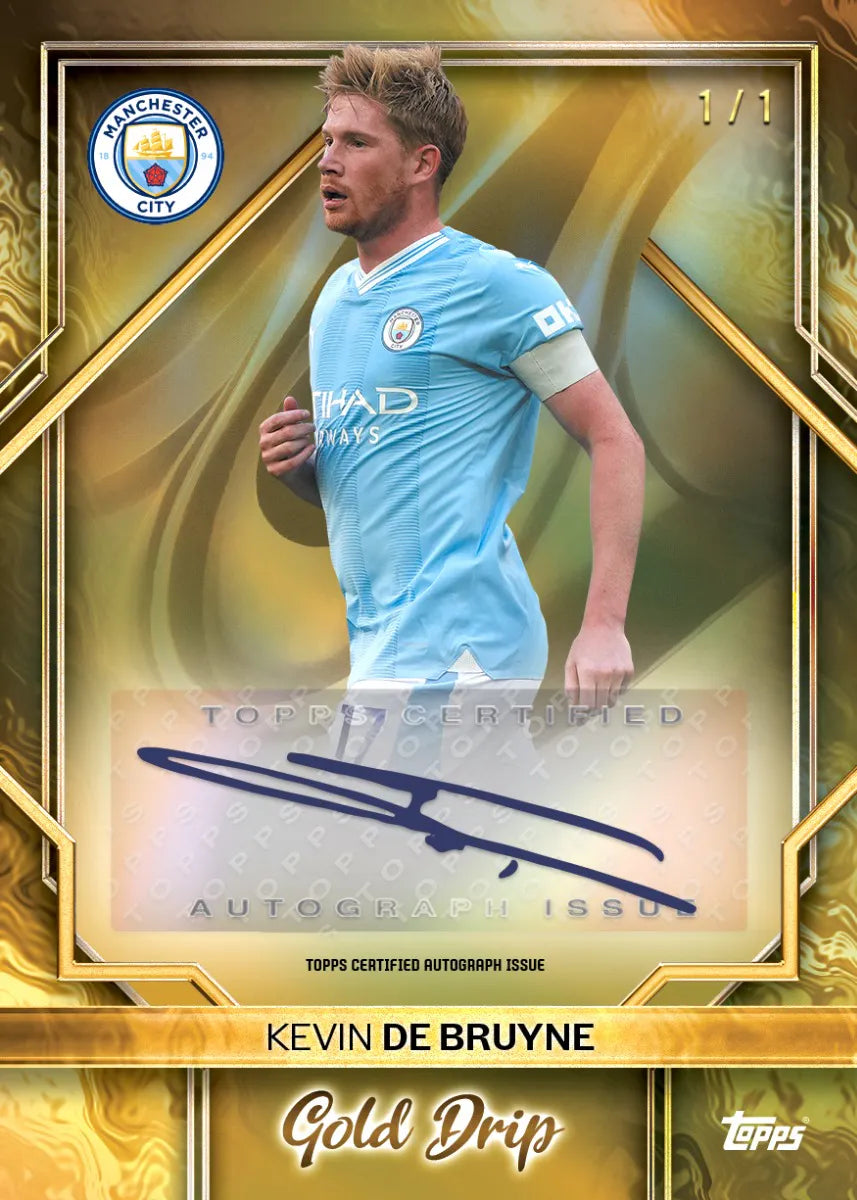 Official Topps Manchester City FC 2023/2024 Team Set - Collectible Soccer Trading Cards for Fans and Gift Ideas