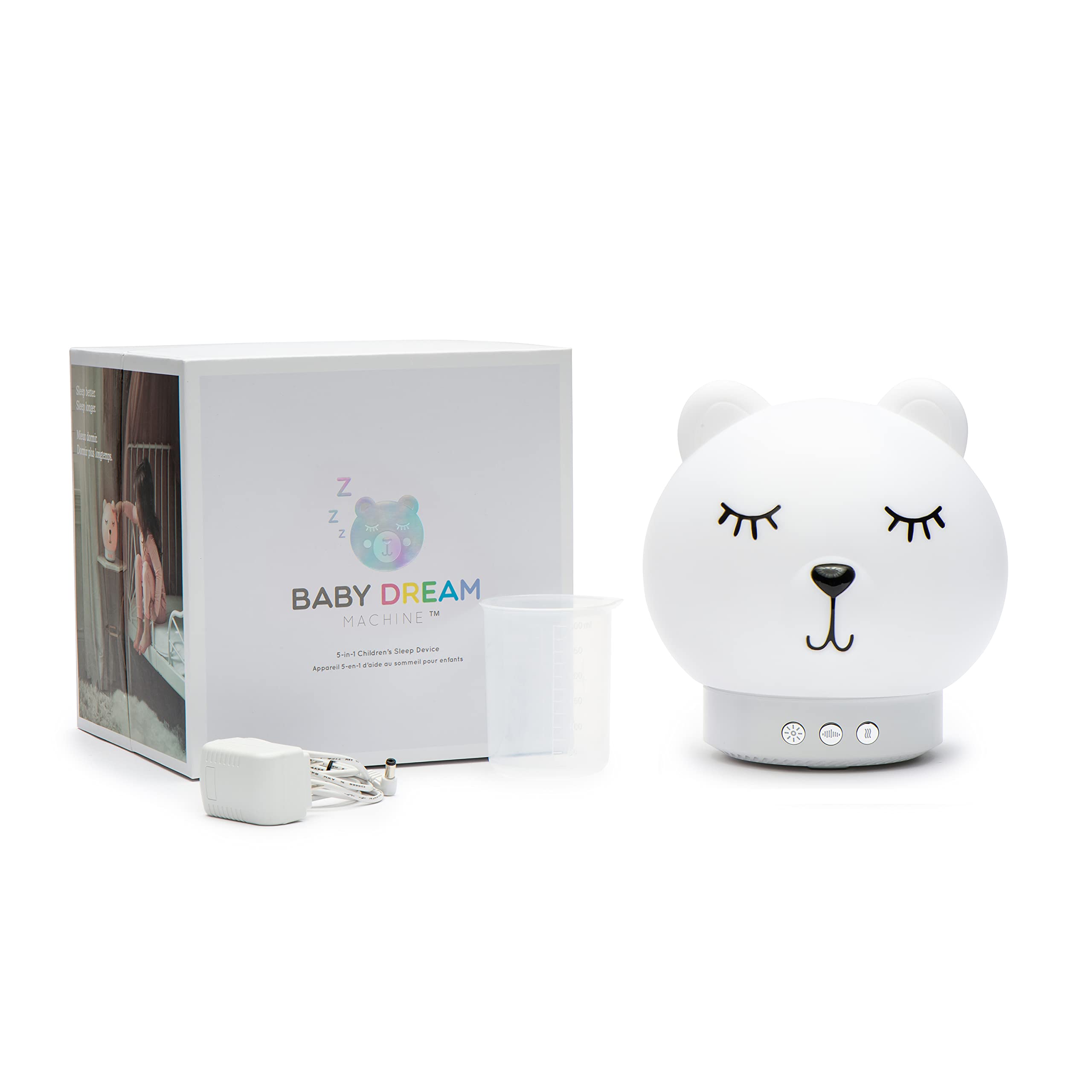 Ingenuity Baby Dream Machine 5-in-1 Nursery Sleep Aid - Cool Mist Humidifier, Night Light, Soothing Sounds & Essential Oil Diffuser for Infants 5 Months to 7 Years | Perfect for Bedtime, Naptime & Nursery Relaxation