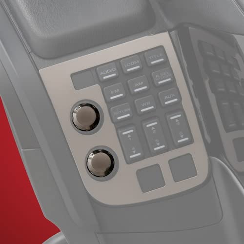 01-05 HONDA GL1800 Chrome Replacement Radio Knobs - Show Chrome Style for Motorcycle Audio Control - Perfect for GL1800 Goldwing Customization & Easy Radio Adjustment