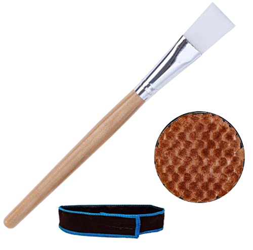 Wooden Brush, Makeup Puff,Headband