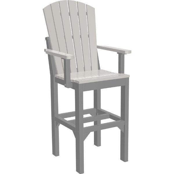 LuxCraft Adirondack Bar Height Arm Chair - Outdoor Patio Furniture for Deck, Garden, and Poolside Relaxation