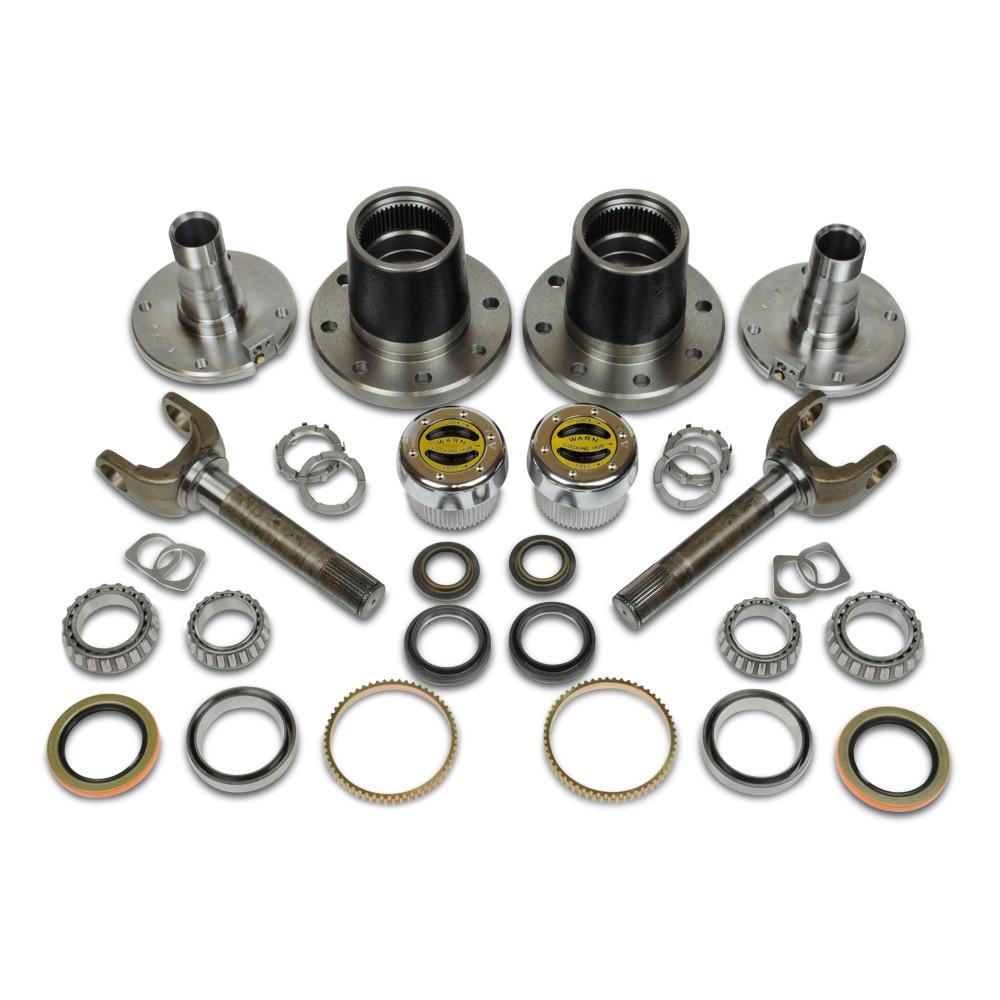 2000-2008 Dodge Ram 2500/3500 Free Spin Conversion Kit with Warn Locking Hubs - Off-Road Upgrade for 4x4 Trucks & Heavy Duty Towing