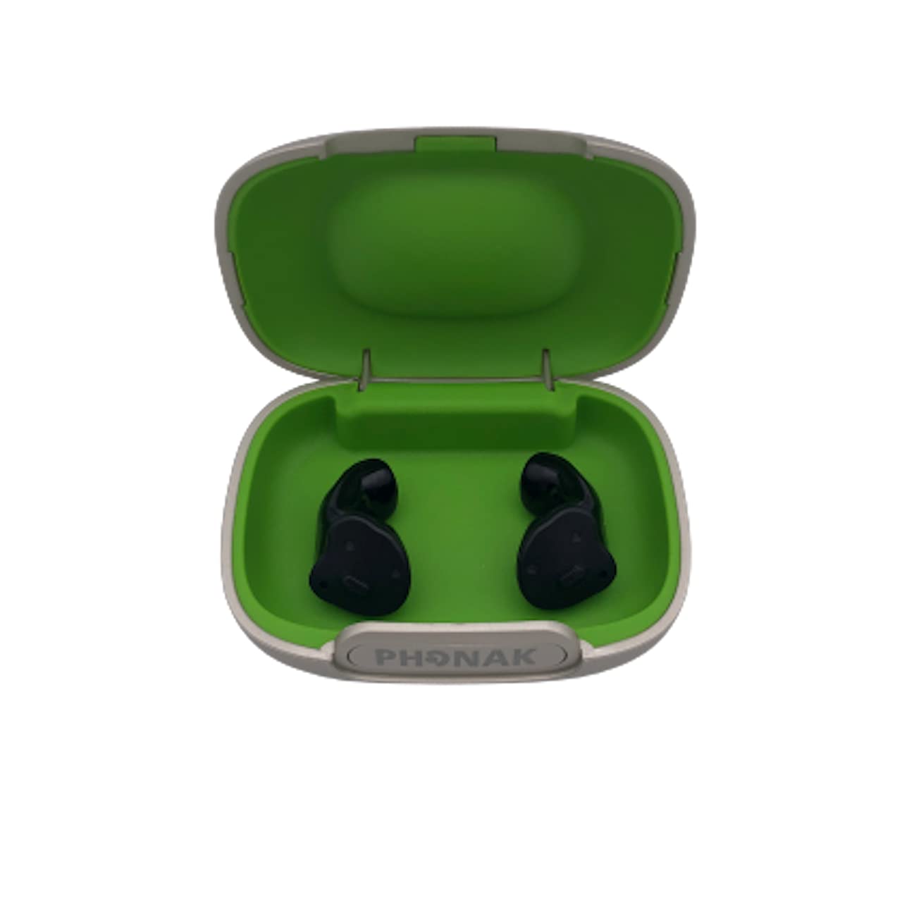 Phonak Hearing Aid Case - Hard Protective Storage Box for Hearing Aids - Small Compact Size - Perfect for Travel, Home & Daily Use