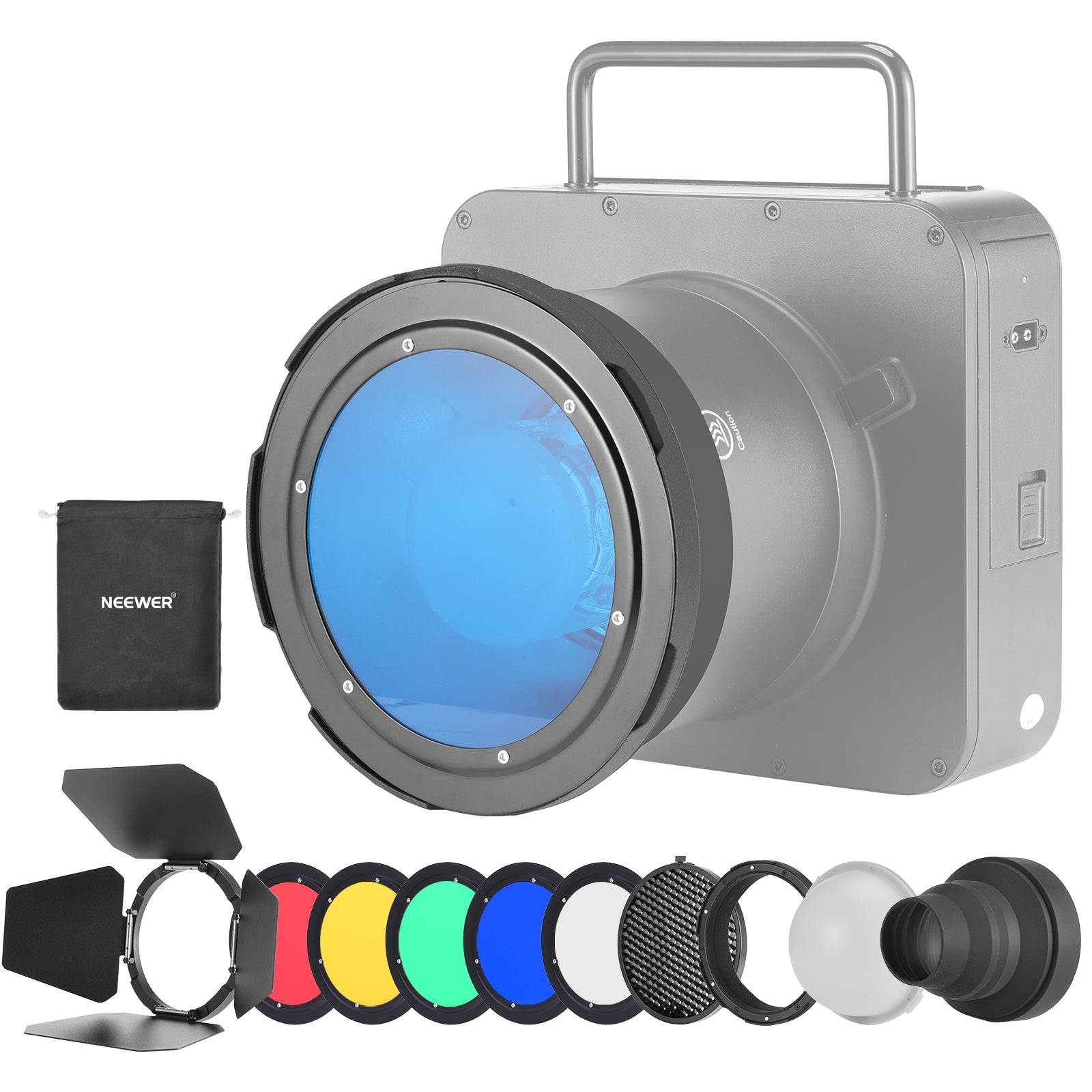 NEEWER CQB1 Magnetic Flash Accessory Kit for Q4 - Professional Outdoor & Studio Photography Lighting - Perfect for Portraits, Product Shots, and Creative Lighting Effects