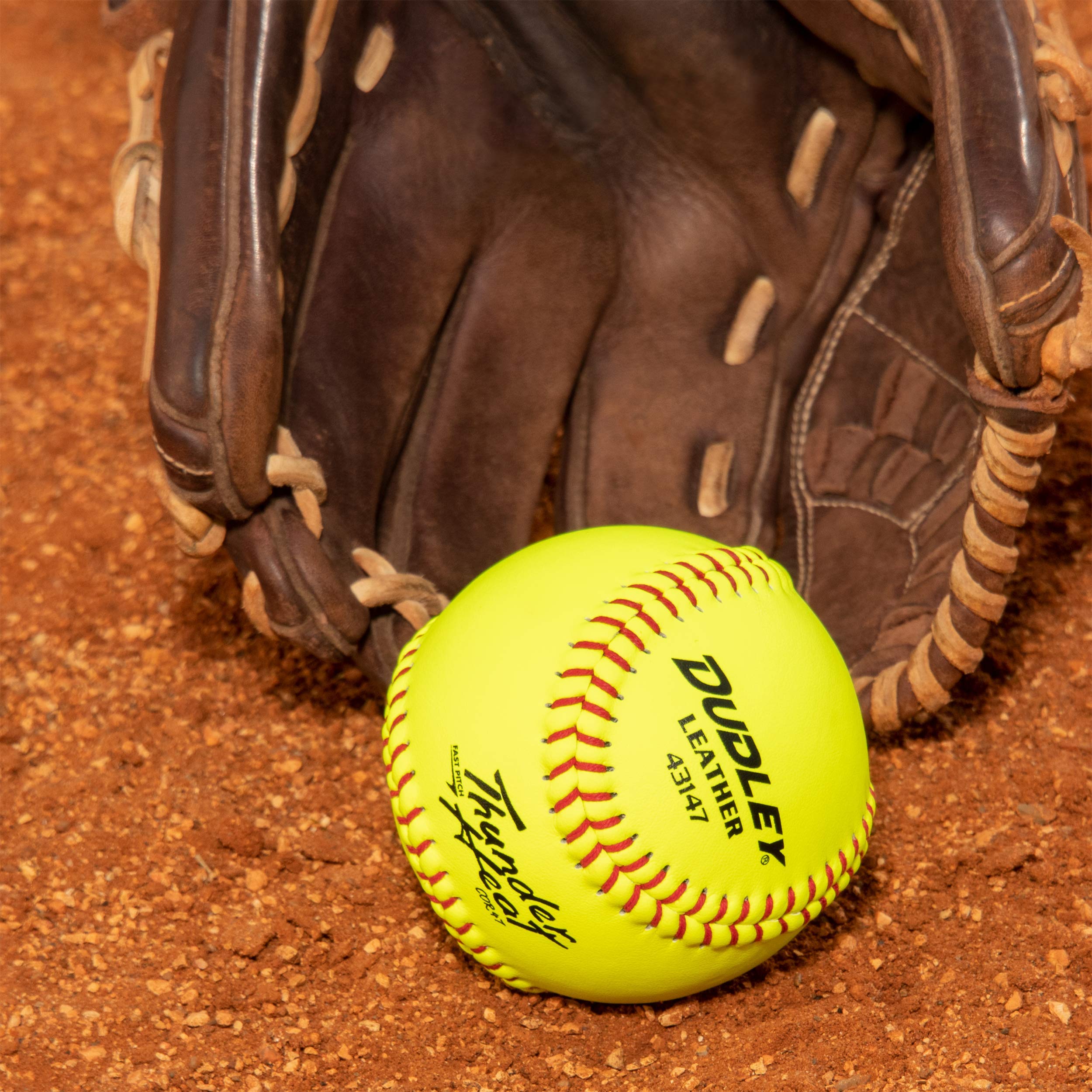 Dudley NFHS Thunder Heat Fastpitch Softballs - 12 Pack Official Game Balls for High School & College Softball Practice & Games