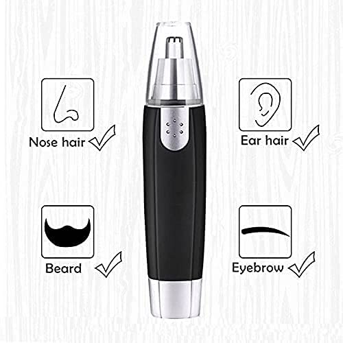 Electric Nose & Ear Hair Trimmer for Men - Rechargeable Painless Grooming Tool for Facial Hair, Beard & Nose Hair Removal - Perfect for Travel, Home & Personal Care Routine