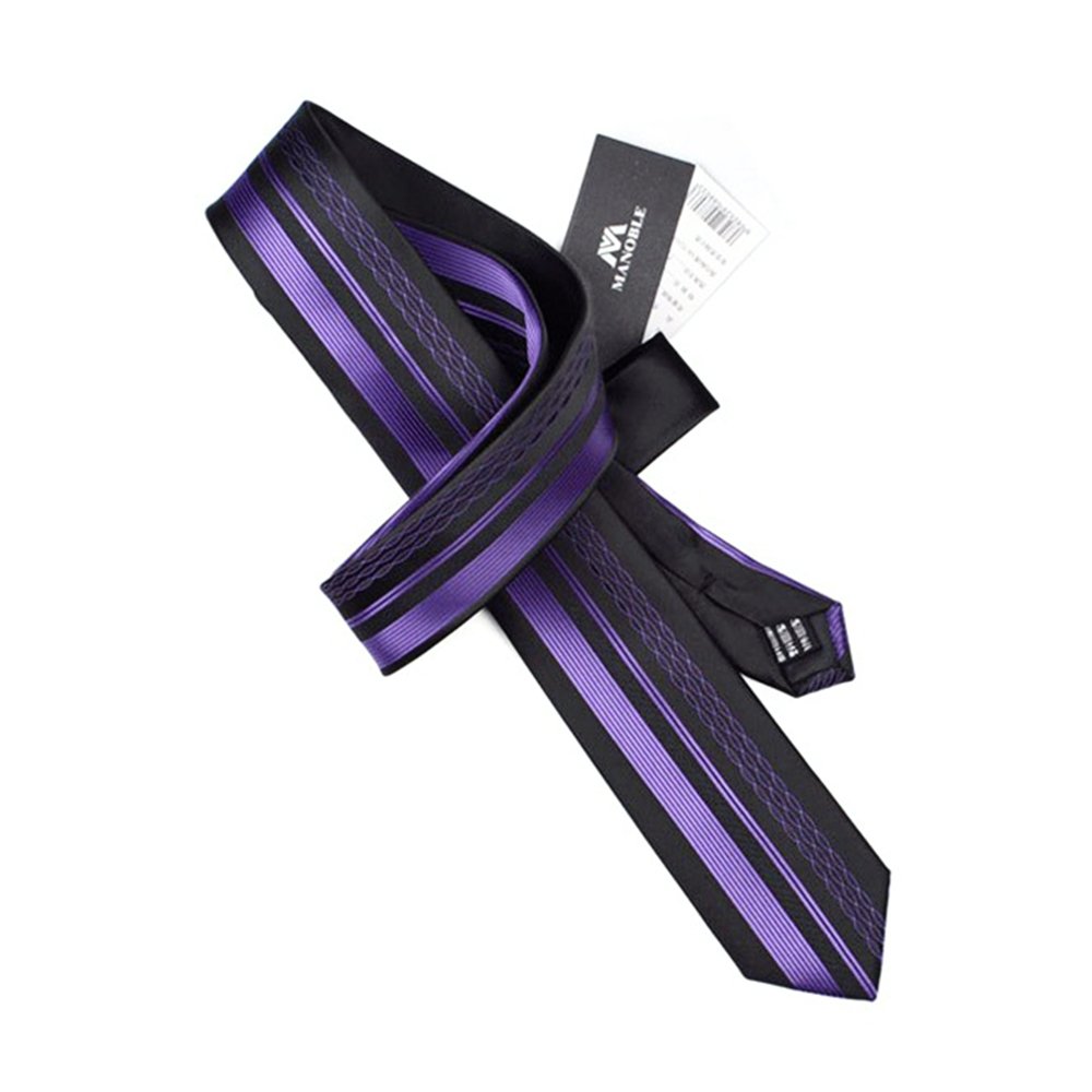 Slim Men's Neckties - 2.36 Inch Skinny Tie for Business, Wedding & Formal Occasions | Premium Silk Texture for Professional & Stylish Look
