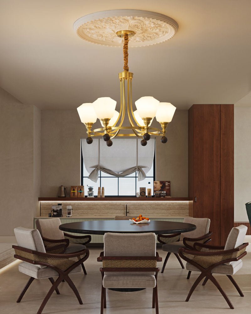 Elegant Bravado Crystal Chandelier - Modern Ceiling Light Fixture for Dining Room, Living Room & Bedroom Decor