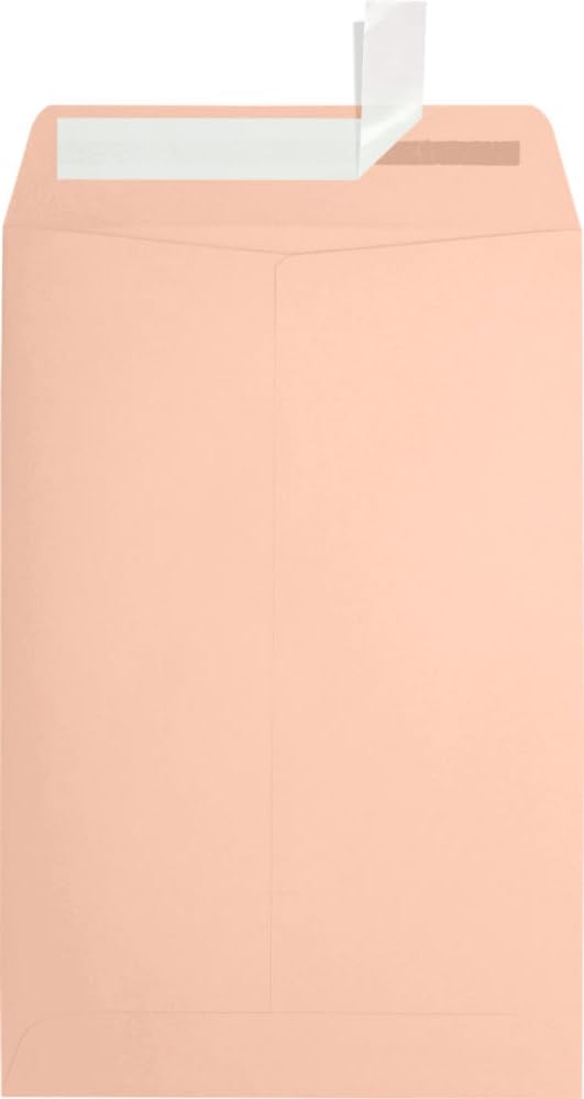 LUXPaper 6 x 9 Open End Envelopes - Peel & Seal Self-Adhesive, Blush Pink, 80lb Text Weight, Pack of 500 - Perfect for Wedding Invitations, Business Mailings & Greeting Cards