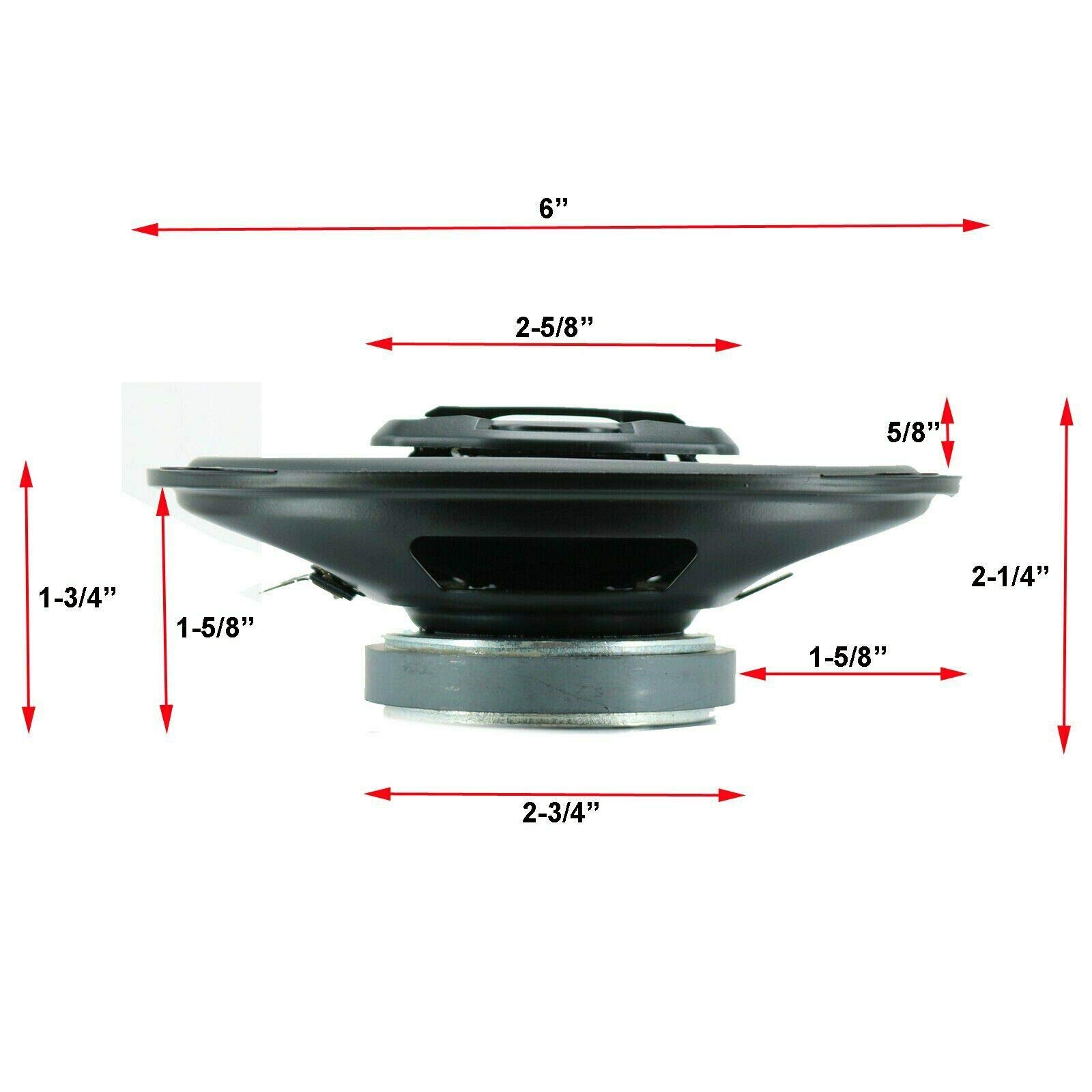 4X Gravity SGR464 4x6-Inch 4-Way 180W Peak Power Car Speakers - 2 Pairs | CEA Rated, Alpha Cellulose Cones & Moisture-Resistant Rubber Surround | Perfect for Car Audio Upgrades, Trucks & SUVs
