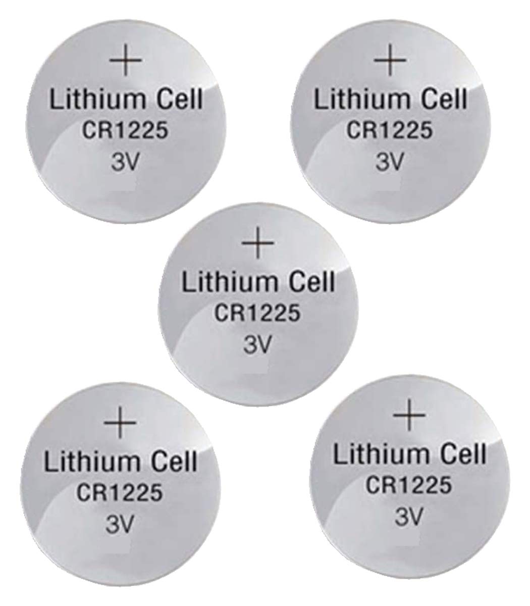 BlueDot Trading CR1225 3V Lithium Coin Button Cell Battery (5-Pack) - Perfect for Thermometers, Watches, Key Fobs, Laser Pointers & Medical Devices | Long-Lasting Power for Small Electronics & Home Gadgets