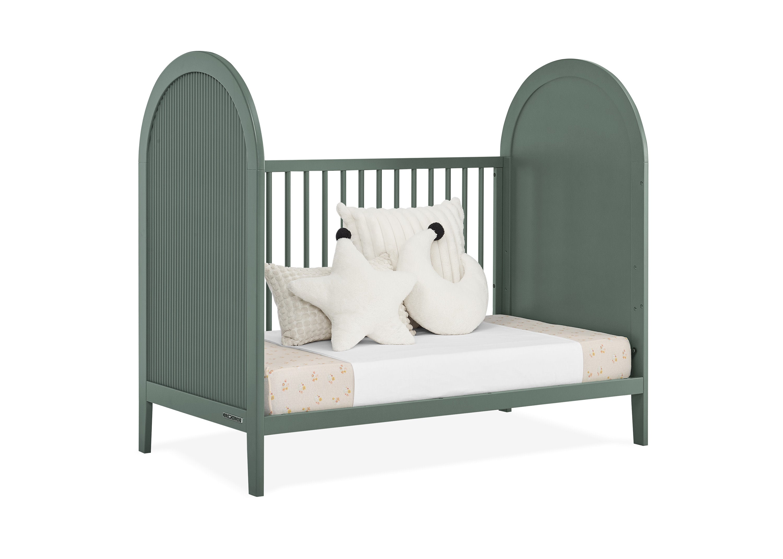 Eloise 4-in-1 Convertible Baby Crib - Toddler Bed, Daybed & Full-Size Bed Conversion - Safe Nursery Furniture for Newborns to Teens - Perfect for Bedrooms, Daycare & Guest Rooms