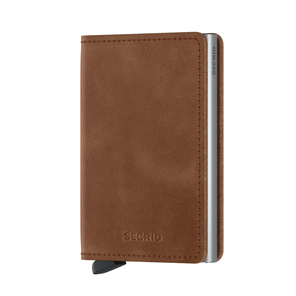 SECRID Slimwallet Vintage - RFID Blocking Leather Wallet for Men & Women | Compact & Stylish Card Holder for Everyday Use, Travel & Business
