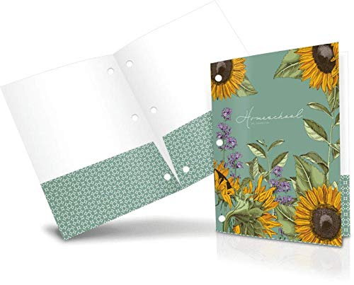 Well Planned Gal 3-Hole Punched Folders - Letter Size, 1/3-Cut Tabs, Durable Polypropylene for School, Office & Home Organization (Set of 6) - Perfect for Binders, Filing Systems & Classroom Supplies