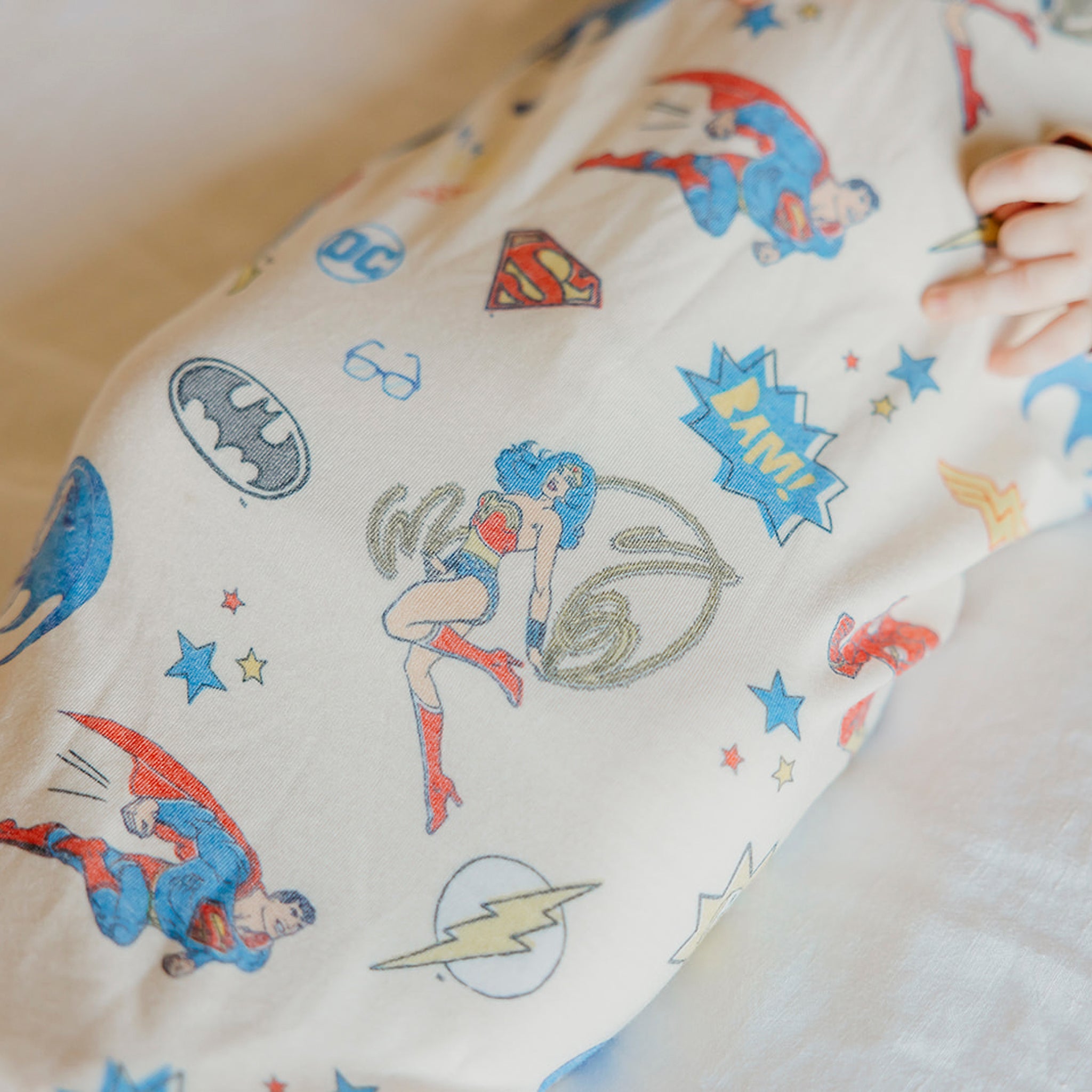 Justice League™ Newborn Baby Knotted Gowns - Soft Cotton Infant Sleepwear for Boys & Girls - Perfect for Hospital, Home & Photo Shoots