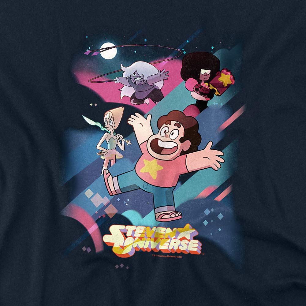 Steven Universe Group Shot Unisex Adult T-Shirt | Cartoon Character Graphic Tee | Casual Wear for Fans & Collectors | Perfect for Cosplay, Conventions & Everyday Outfits