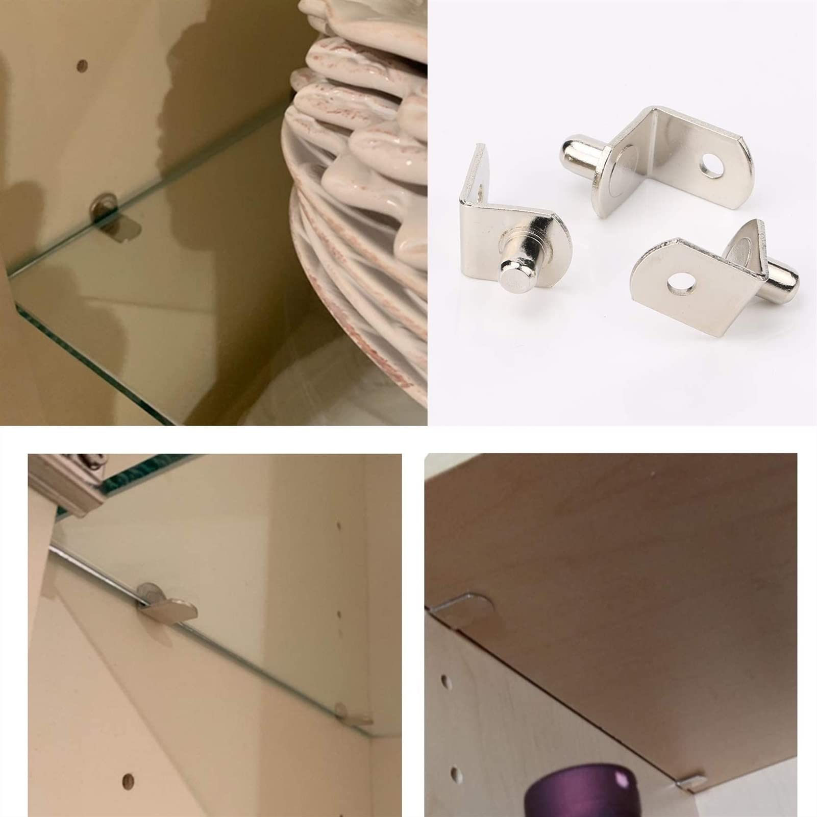 6mm Toe Nail Stand with 7-Character Board & Towing Pin Hole - 50 PCS Cabinet Organizer for Salon, Spa & Home Pedicure Storage