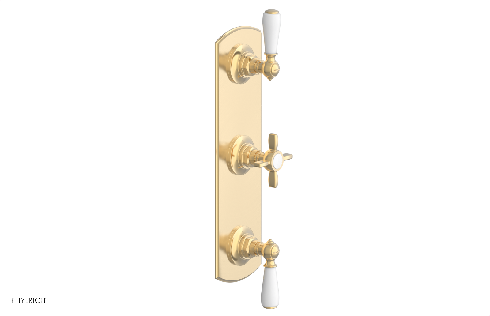 Jamestown Thermostatic Shower Valve with Dual Volume Control - White Accents (Model 4-740) | Perfect for Modern Bathroom Renovations & Spa-Like Shower Experiences