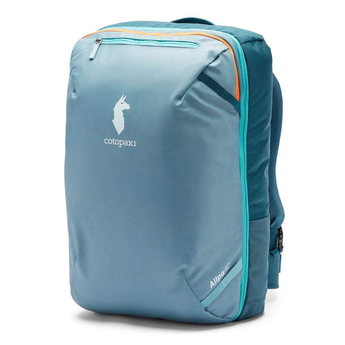 Cotopaxi Allpa 42L Travel Backpack - 42L Carry-On Backpack for Travel, Hiking & Adventure | Durable Water-Resistant Backpack | Blue Spruce/Abyss Color | Perfect for Air Travel, Camping & Outdoor Activities