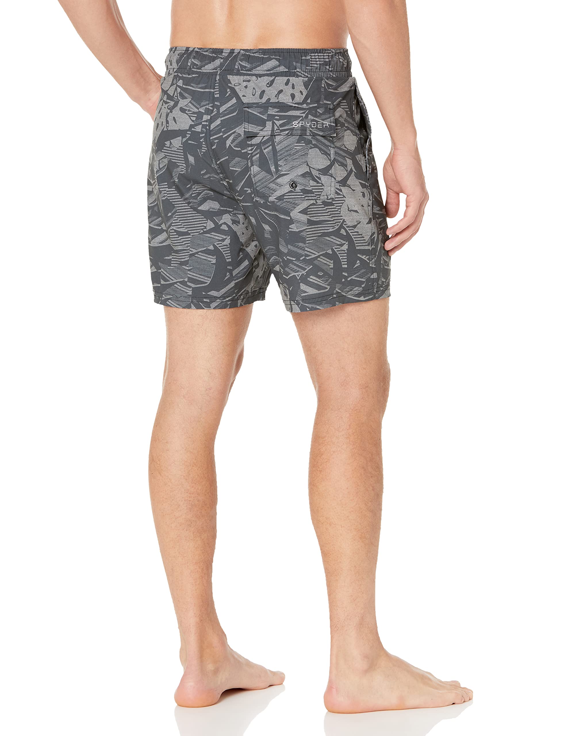 Spyder Men's Quick-Dry Stretch 7-inch Swim Trunks with UPF 50+ Sun Protection, Mesh Liner & Pockets - Gym Shorts for Swimming, Beach Vacation & Water Sports